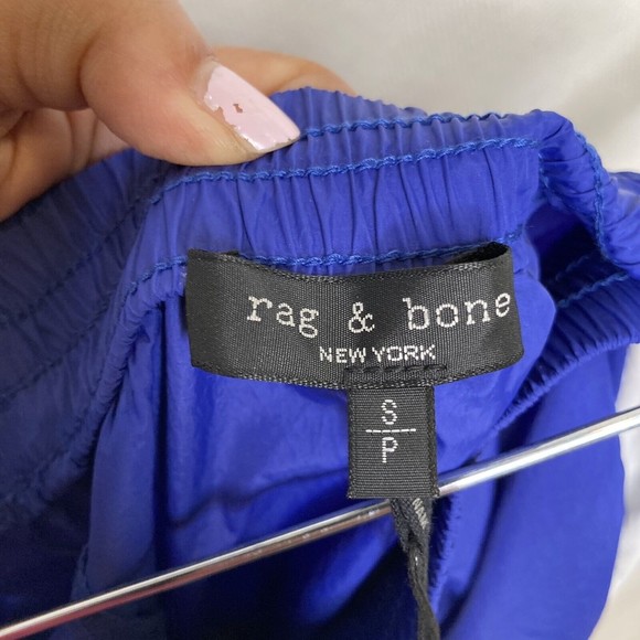 RAG & BONE Womens Penn Pull-On Shorts Blue/white Lightweight Size Small  NWT - Picture 9 of 9
